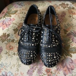 N.Y.L.A. Studded Leather Shoes